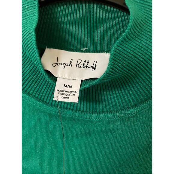 Brand New Joseph Ribkoff Womens Medium Kelly Green Mock Neck Sweater 233949 - Picture 6 of 7